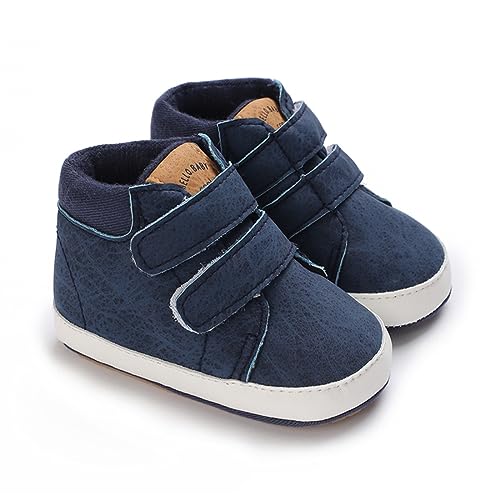 Image of E-FAK Baby Shoes Boys Girls Infant Sneakers Non-Slip Rubber Sole Toddler Crib First Walker Shoes