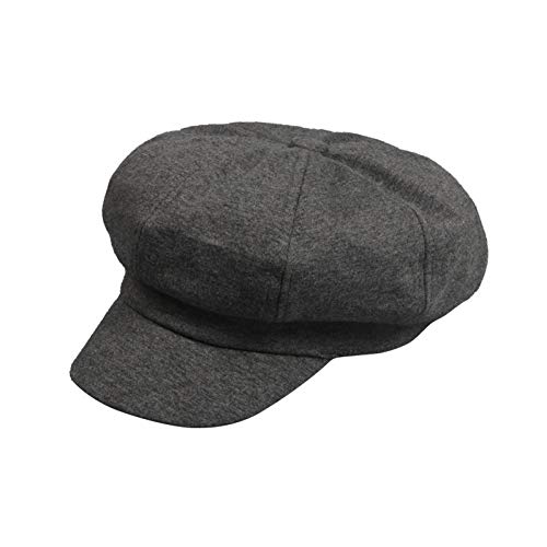 Béret octogonal en tricot pour femme chapeau de parasol quatre saisons style britannique
