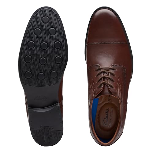 Clarks Collection Men's Whiddon Cap Oxford, Mahogany Leather, 11 Medium US - image 8