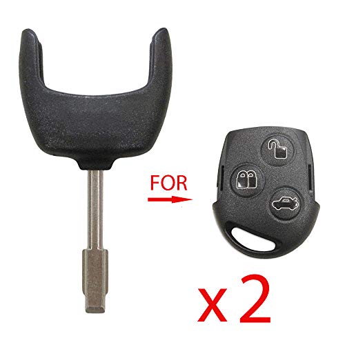 AKS Keys New Uncut Horseshoes Tibbe Key Blade Insert Compatible with Ford (2 Pack)