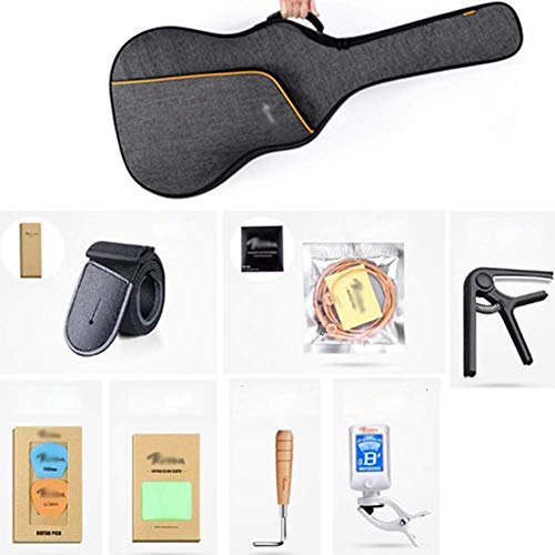 DYB Guitare Classique Production de Bois Massif Cordes en cuivre Sac à Dos de Guitare étanche Kit de démarrage pour… - Les Beatles, Paul McCartney, John Lennon, RIngo Starr, George Harrison DYB Guitare Classique Production de Bois Massif Cordes en cuivre Sac à Dos de Guitare étanche Kit de démarrage pour… – Image 3