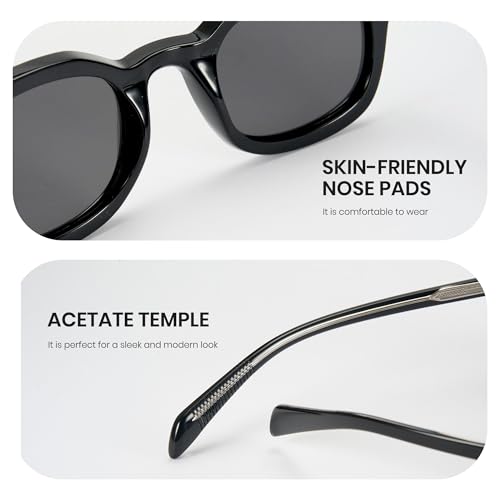 Image of Cyxus Sunglasses for Women Men Polarized Round Retro Vintage Stylish UV400 Protection TR P1559