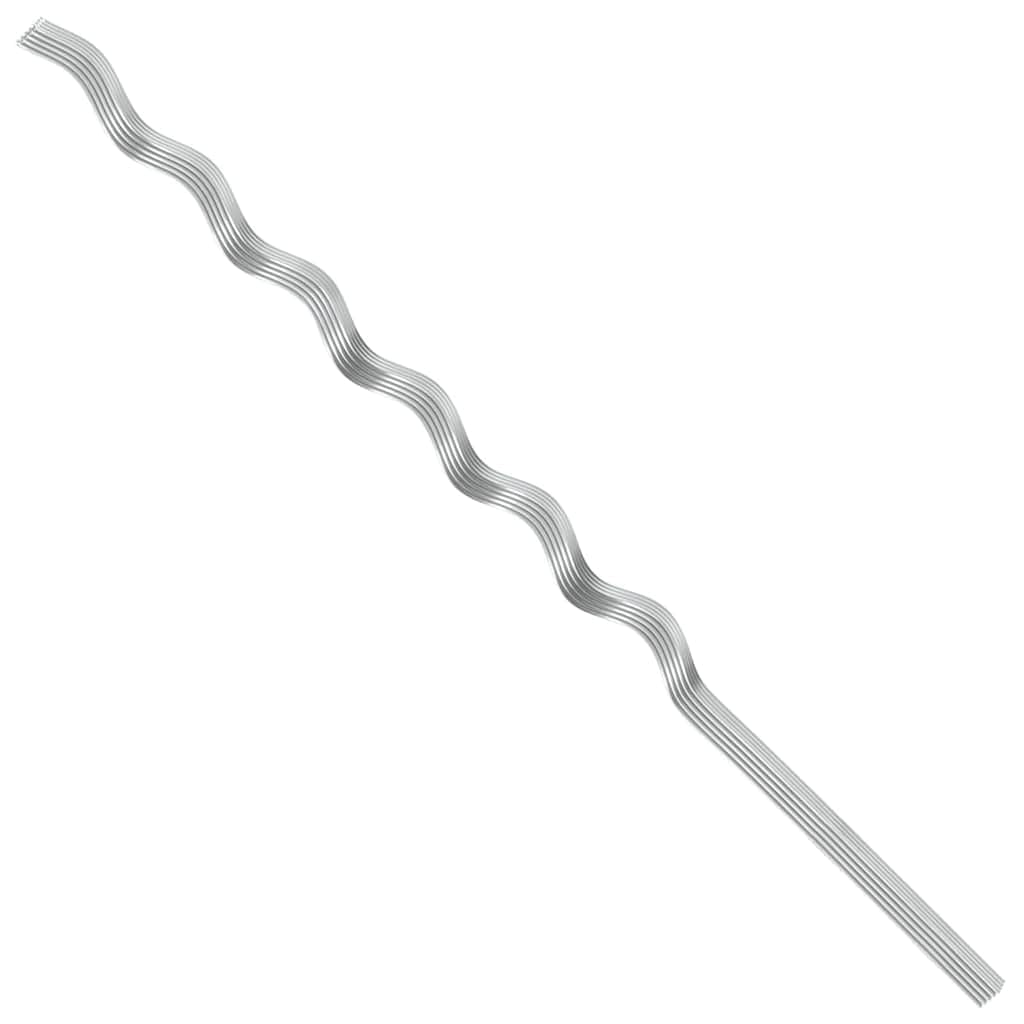 Spiral Pflanzenstütze 20 Stück aus Stahl Silber 110 cm für Kletterpflanzen, Pflanzstab mit 0,6 cm Durchmesser, robuste Rankhilfe für Bohnen und Reben im Außenbereich