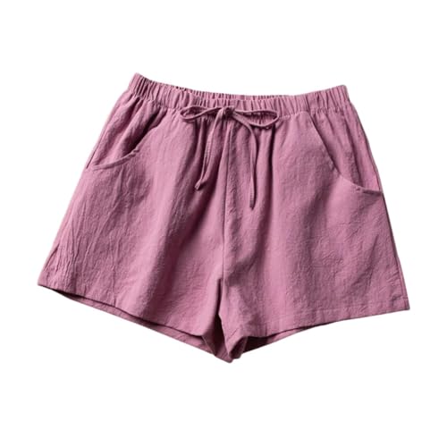 Short décontracté en lin pour femme anti-transpiration