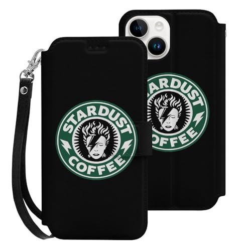 iPhone 15用 ケース 手帳型 David Bowie デビッド デヴィッド ボウイ コーヒー Iphone15用カバー アイフォン15 用 ケース スマホケース おしゃれ 人気 財布型 PUレザー 携帯カバー カード収納 スタンド機能