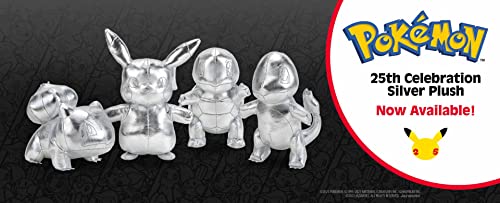 Pokémon 8" Silver Bulbasaur 25Th Anniversary Plush - Officially Licensed - Quality & Soft Stuffed Animal Toy - Limited Edition - Collectible Stuffed Animal Toy - Great Gift For Kids, Boys, Girls #TOP5
