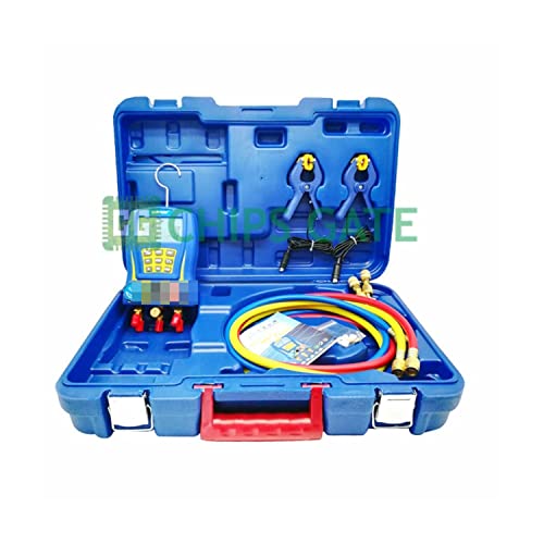 New in Box WK-6889 Digital Testing Manifolds Refrigeration Pressure Vacuum Gauge