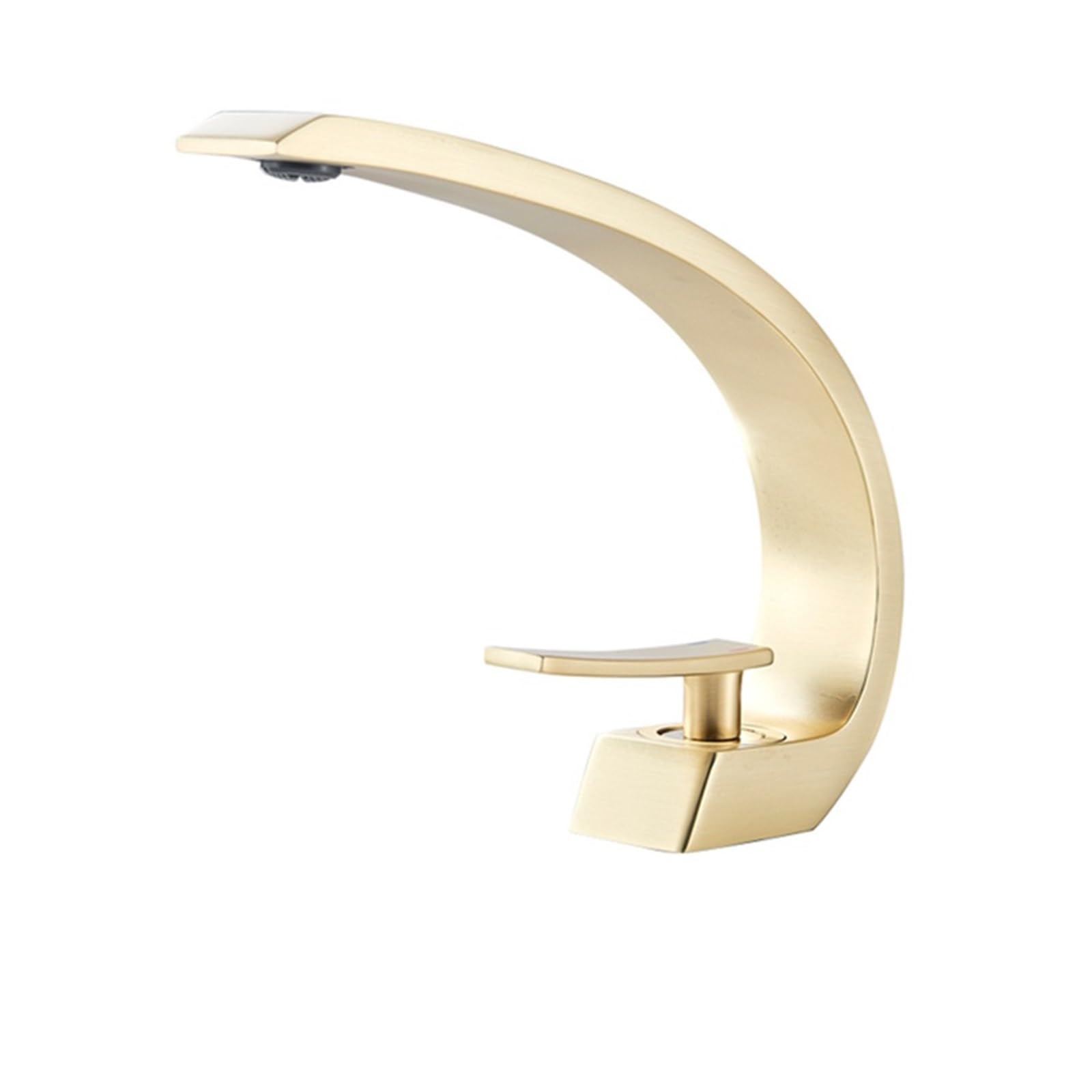 ZYCHSJXA Bathroom Basin countertop Installation Sink hot and Cold Water Mixing Faucet Creative Curved Faucet(ORB)