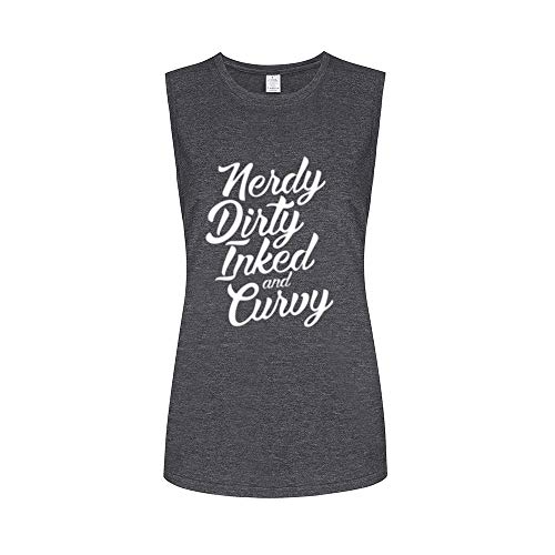 WINGZOO Womens Workout Muscle Tank Tops-Novelty Funny Saying Humor Fitness Gym Sleeveless Shirts for Women