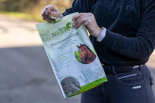 Stiefel Hustenkräuter für Pferde, 100% naturbelassene Kräutermischung, kann die Atemwege und Bronchien unterstützen, dauerhaft oder in gezielten Phasen, 1kg