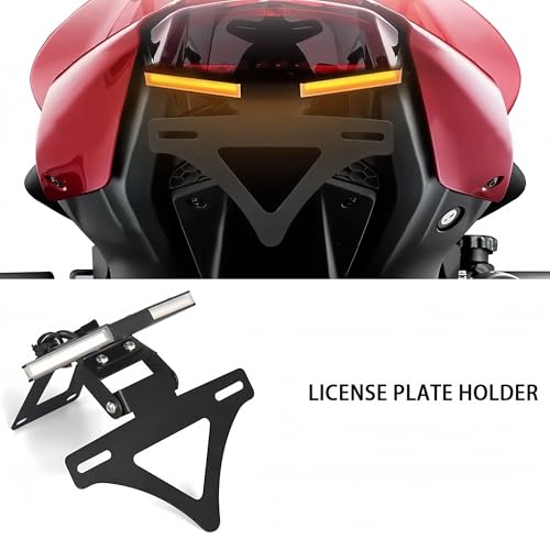 Support plaque immatriculation moto alu pour Ducati Monster 950 - 2