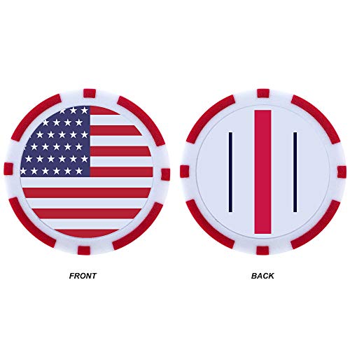 MVP Sport USA Poker Chip Ball Marker 4PK - Thumbnail 3