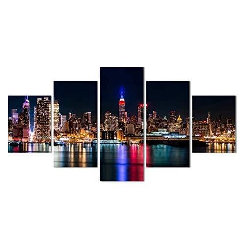 Toile peinture de pont urbain pour habiller un grand mur vide