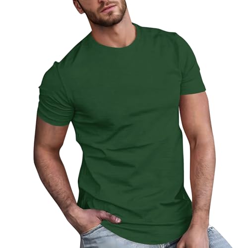 Camisetas para hombre, estampado de playa, manga corta, estilo havaiano, camisetas casuales, elegantes y holgadas, camisas grandes y largas, reloj de látex, verde, XL