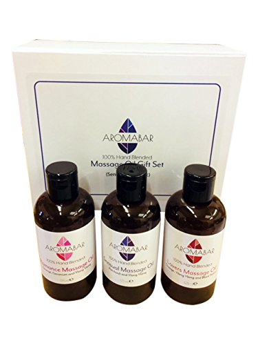 Massage Oil Gift Set 3 x 125ml (Lovers, Romance, Sensual)