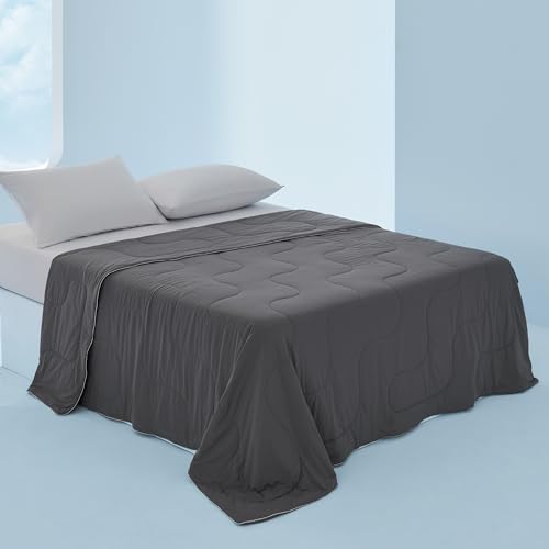 Bedsure Cooling Blankets for Hot Sleepers - Cooling Comforter, Cold Summer Blanket King Size for...