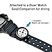 POLARIS Micro Compass Waterproof 60M Watch Wrist Band Paracord Bracelet Compasses Luminous in The Dark Easy-to-Read Design, Camp Orienteering Survival Underwater Diving (1)