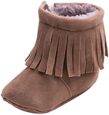 kingko® Bebé Niña para bebé botas de nieve suave única prewalker cuna alta  ayuda – Zapatos café Talla:Age:12~18 Month : Amazon.es: Zapatos y  complementos