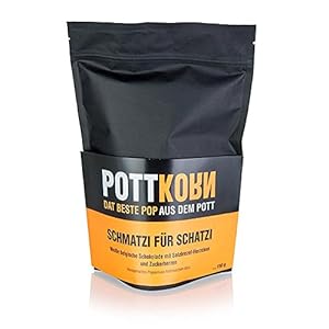 Pottkorn – Schmatzi für Schatzi, Popcorn mit weißer Schokolade, Brezel, 150 g