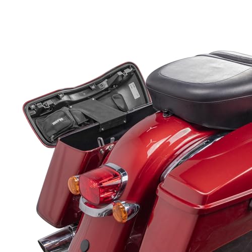 Organizador para tapa de alforja moto compatible Harley Touring 2014-2024 miniatura 3