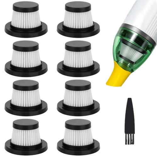 Image of Hepa Filter Replacement for Handheld Vacuum Cleaner as Seen on TV: Washable and Reusable Filters Fit for Compact Cordless Handheld Vacuum Cleaner (8 Pack)