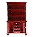 EatingBiting 1:12 Dollhouse Miniature Furniture Wooden Bookcase Sideboard Cabinet Shelf Bookshelf Storage Shelves Organizer Cabinet Storage Shelves Room Mini Furniture Four Drawers Two Cabinet Doors