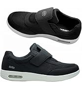 KWUKOTY Diabetic Walking Shoes with Orthopedic Support Medium to Wide Width Hook and Loop Closure...