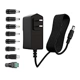 9V 2A/2000mA Power Supply Adapter 1000mA 500mA Switching Power Adapter Wall Charger with 8 Plug adapters for Routers, light, Speakers, Security Monitoring, Humidifiers, and more 9V electronics