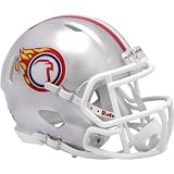 Liberty Flames Silver Eagle Head Revolution SPEED Mini Football Helmet - New in Riddell Box