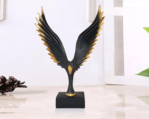 Figurines d'ailes d'aigle en résine multicolore, statuette déco salon moderne