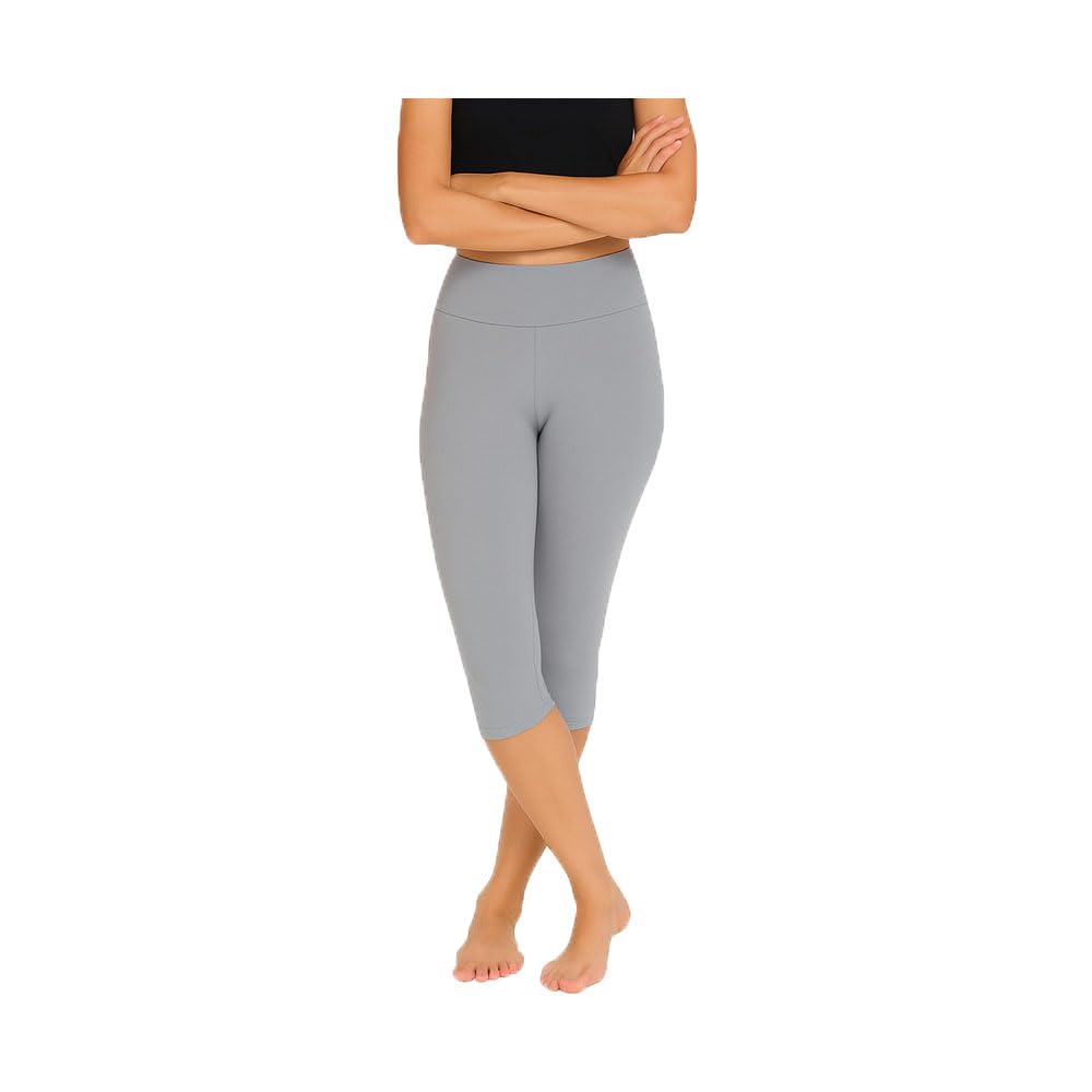 Womens Plain Capri Grey Single Pack-picture-27