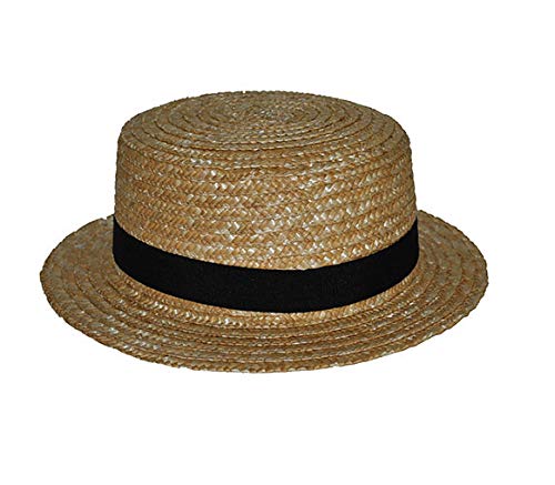 Chapeau canotier en paille luxe enfant lot de 3 confection haut de gamme