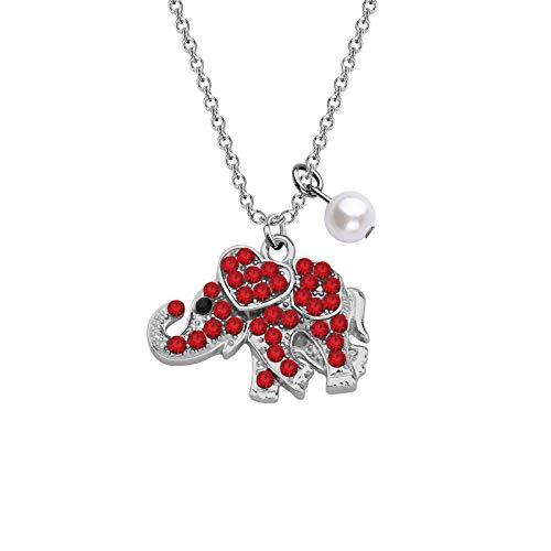 CENWA Sorority Jewelry Red Elephant Necklace Gift Greek Sorority Gift
