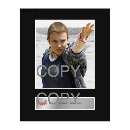Pre Printed Signature Signed Millie Bobby Brown Mounted Photo Display