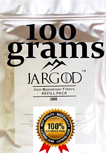 100 Gram Hair Building Fibers -- Refill Your Existing Fiber Bottle - Hair Filler Fibers - Hair Loss Concealer For Thinning Hair By Jargod (Black) #TOP1