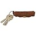 Hide & Drink, Rustic Leather Lip Balm Keychain Holder, Classic Vintage, Brass Metal Clasp (Swayze Suede)