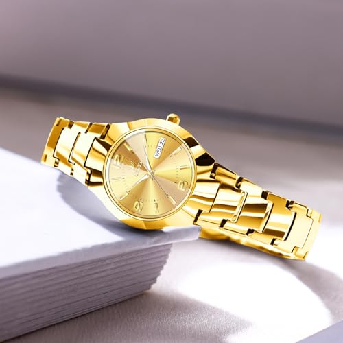 Image of OLEVS Watch Women Luxury Stainless Steel Small Wrist Dress Waterproof Analog