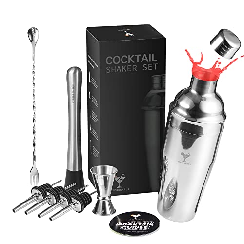 Cocktail Shaker Set KITESSENSU Drink Mixer 10Piece Bartender Kit