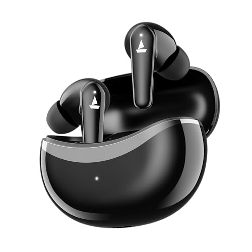 Image of Boat Airdopes 131 Elite ANC, 32dB Active Noise Cancellation, 60HRS Battery, Ambient Mode, 4Mics ENx, Fast Charge, IPX5, v5.3 Bluetooth Earbuds, TWS Ear Buds Wireless Earphones with mic (Active Black)