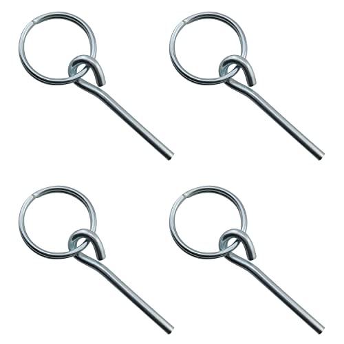 Anillos para postes de tienda y 2 pines JCBIZ 4 piezas anillos de acero inoxidable para camping al aire libre senderismo pesca accesorios para tienda de campaña de viaje miniatura 1