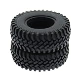 Abaodam Gummi Autoreifen 100mm mit Verbesserter Absorptionsfähigkeit 1 Stück Schwarze und Rutschfester Oberfläche für Modellauto für Offroad Spiel