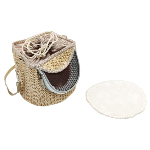 MYCENSE Carrier Bag for Small Birds and Parrots, Light Coffee