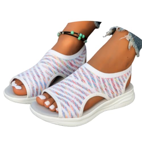 Womens Orthopedic Walking Sandals, Sandalias Para Caminar Para Mujer, Arch Support Comfortable Plantar Fasciitis Non-slip Casual Open Toe Sport Sandals3