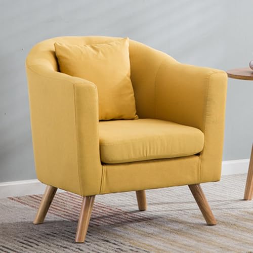 Silla decorativa azul con cojines, elegante asiento tapizado para sala de estar, dormitorio, oficina y sala de espera, diseño moderno para decoración del hogar y comodidad