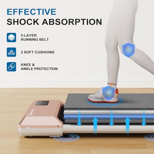 Newest Smart Walking Pad Treadmill for Home Office with 2.5 HP, 265 lbs Capacity