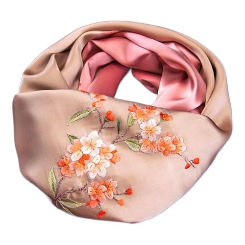 Châle en soie pour femme brodé main idéal pour sublimer vos tenues de soirée et mariages