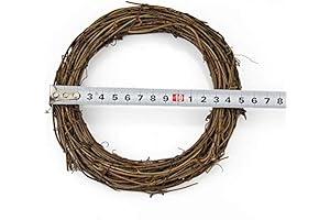 2PCS 6-Inch Natural Grapevine Wreaths for DIY Crafts and Festive Decorations
