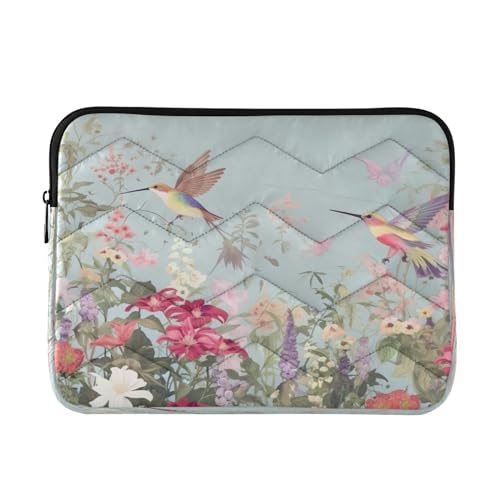 Funda para Laptop de 13-14 Pulgadas con Diseño de Colibríes miniatura 1