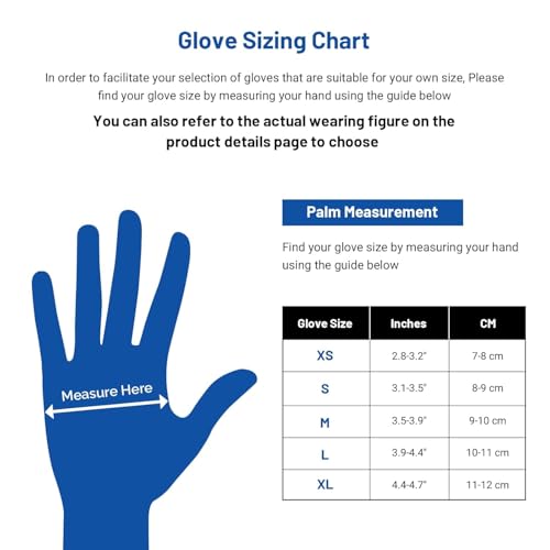 Image of JMU Nitrile Gloves X-Large Case of 1200, Gloves Disposable Latex Free Bulk | 3.5 Mil Powder-Free Medical Exam Gloves, Violet Blue