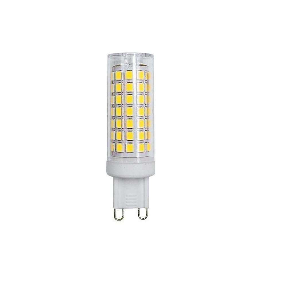 RZL Lighting, Confezione da 10 lampadine a LED a mais AC220V E14/G9 6W 88Leds-2835SMD Lampadario dimmerabile senza sfarfallio(Cold White,G9)